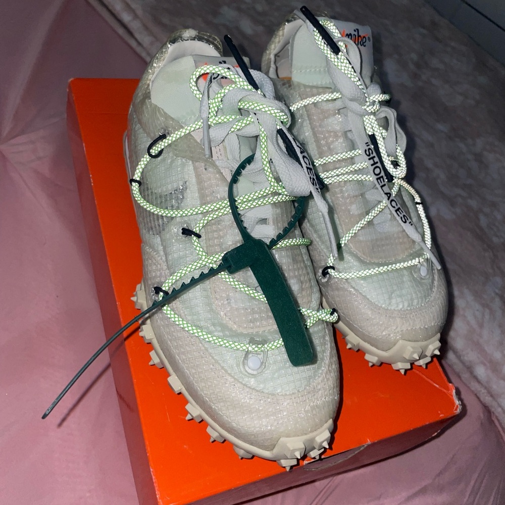 Nike X Off-White Waffle Racer SP "Electric Green" Sneakers